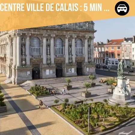 Le Clemenceau Appart-calais Nord-balcon-plage