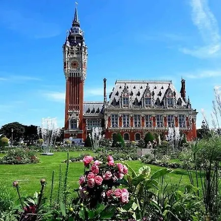 Le Clemenceau Appart-calais Nord-balcon-plage