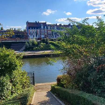 Le Clemenceau Appart-calais Nord-balcon-plage カレー