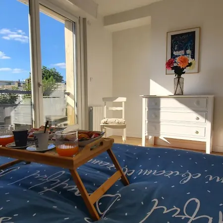 アパート Le Clemenceau Appart-calais Nord-balcon-plage *