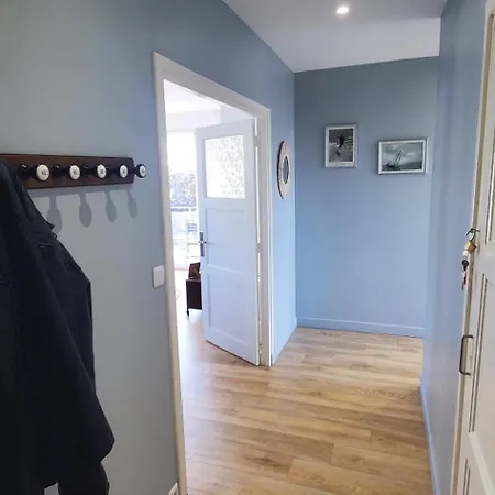 Le Clemenceau Appart-calais Nord-balcon-plage アパート カレー