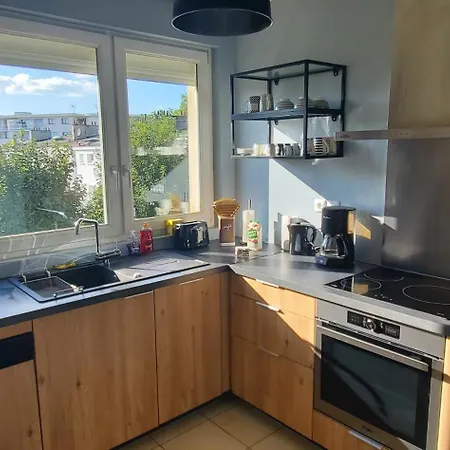 Appartement Le Clemenceau Appart-calais Nord-balcon-plage *