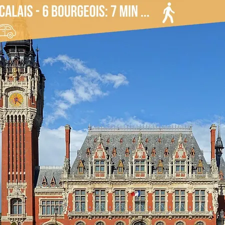 Le Clemenceau Appart-calais Nord-balcon-plage Calais