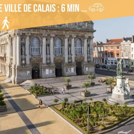 Le Clemenceau Appart-calais Nord-balcon-plage Calais