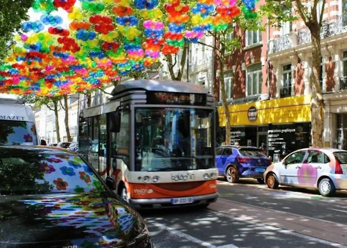Le Clemenceau Appart-calais Nord-balcon-plage Calais