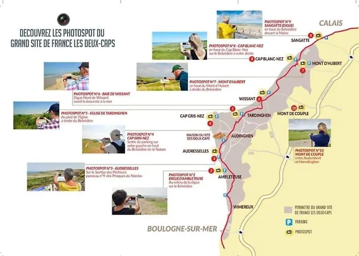 Le Clemenceau Appart-calais Nord-balcon-plage Calais