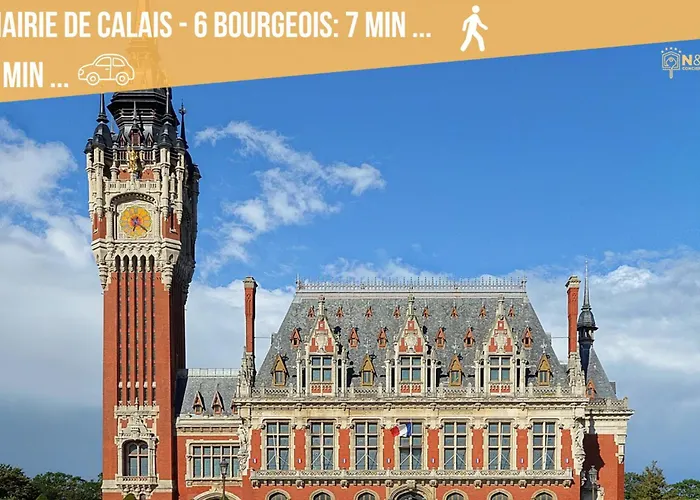 Le Clemenceau Appart-calais Nord-balcon-plage Calais