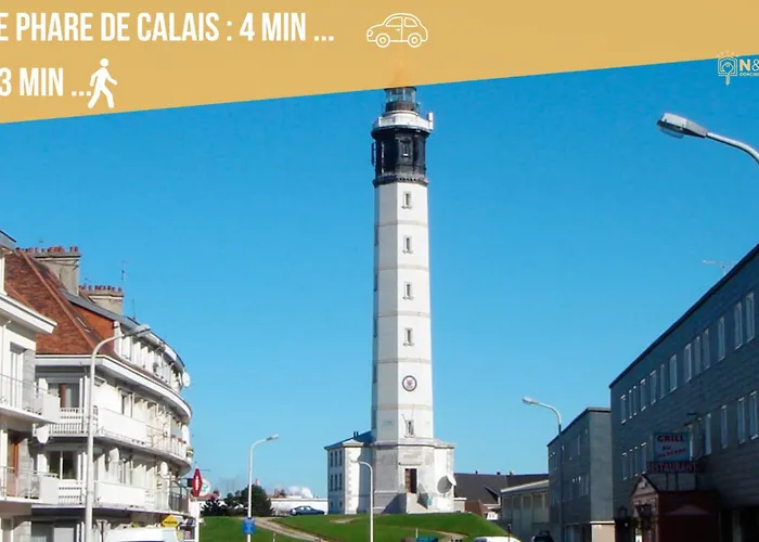 Le Clemenceau Appart-calais Nord-balcon-plage Apartment *